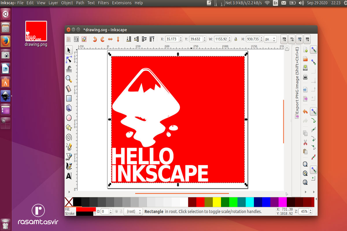 نرم افزار طراحی لوگو Inkscape